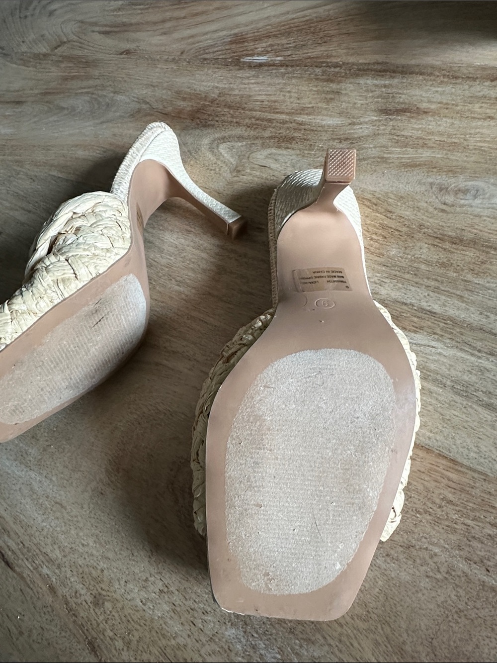 Cape Robbin Natural Braided Raffia Slide Mule - Picture 4 of 8